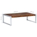 Mesa de centro de madera maciza reciclada 120x60x35 cm