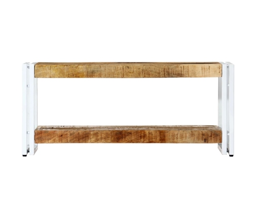 Mueble para TV de madera maciza de mango 90x30x40 cm