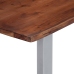 Mesa de centro borde natural madera maciza acacia 115x60x40 cm