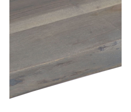 vidaXL Mesa de centro borde natural acacia maciza gris 115x60x40 cm