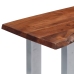 Mesa consola madera maciza de acacia y hierro 115x35x76 cm