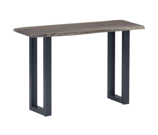 Mesa consola 115x35x76 cm madera maciza de acacia y hierro gris