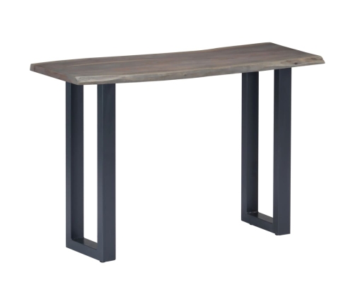 Mesa consola 115x35x76 cm madera maciza de acacia y hierro gris