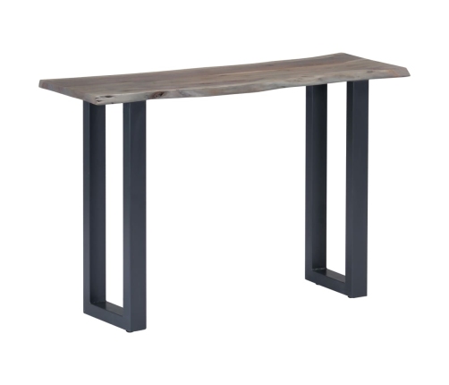 Mesa consola 115x35x76 cm madera maciza de acacia y hierro gris