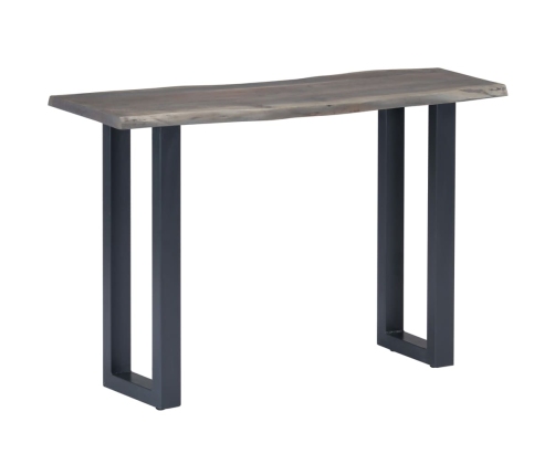 Mesa consola 115x35x76 cm madera maciza de acacia y hierro gris