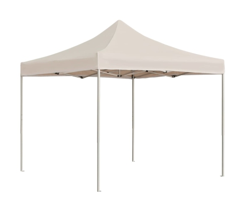 Carpa plegable profesional de aluminio crema 3x3 m