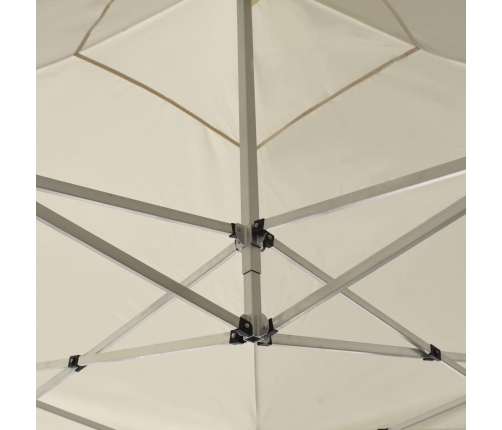 Carpa plegable profesional de aluminio crema 3x3 m