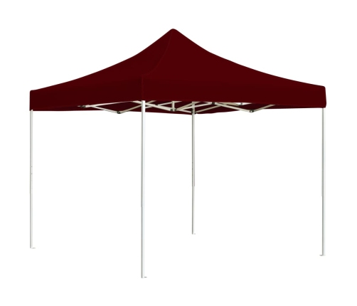 Carpa plegable profesional aluminio rojo tinto 3x3 m