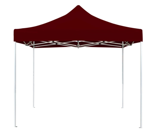 Carpa plegable profesional aluminio rojo tinto 3x3 m