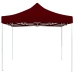 Carpa plegable profesional aluminio rojo tinto 3x3 m