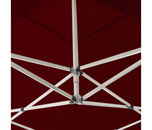 Carpa plegable profesional aluminio rojo tinto 3x3 m