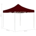 Carpa plegable profesional aluminio rojo tinto 3x3 m