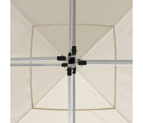 Carpa plegable profesional con paredes aluminio crema 3x3 m