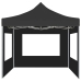 Carpa plegable profesional con paredes aluminio antracita 3x3 m