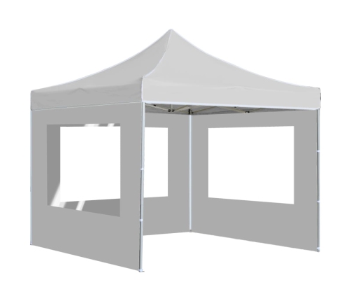 Carpa plegable profesional con paredes aluminio blanco 3x3m