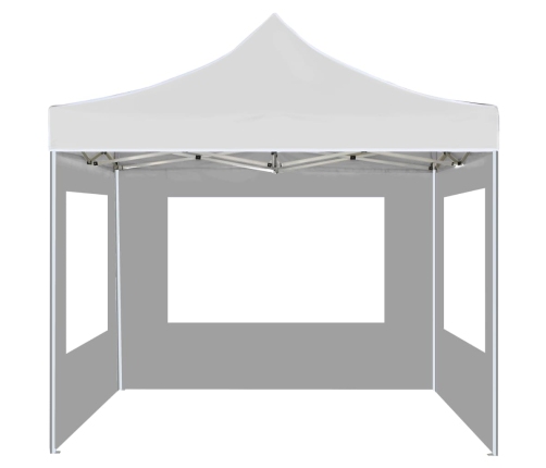 Carpa plegable profesional con paredes aluminio blanco 3x3m