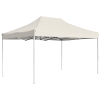 Carpa plegable profesional de aluminio crema 4,5x3 m