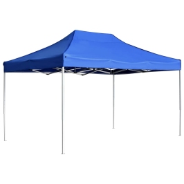 Carpa plegable profesional de aluminio azul 4,5x3 m