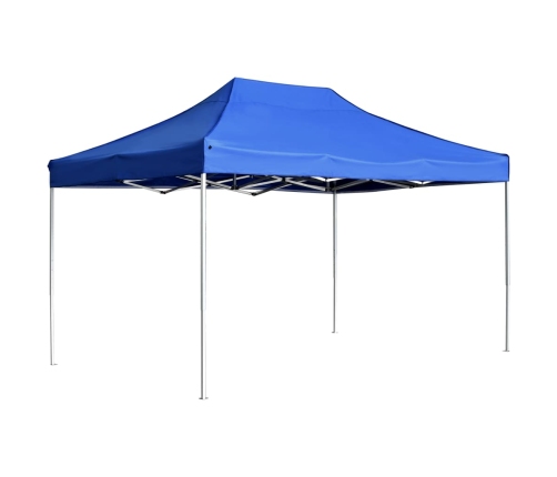 Carpa plegable profesional de aluminio azul 4,5x3 m