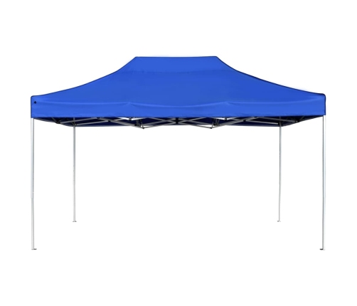 Carpa plegable profesional de aluminio azul 4,5x3 m