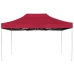 Carpa plegable profesional de aluminio rojo vino tinto 4,5x3m