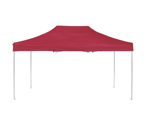 Carpa plegable profesional de aluminio rojo vino tinto 4,5x3m