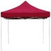 Carpa plegable profesional de aluminio rojo vino tinto 4,5x3m