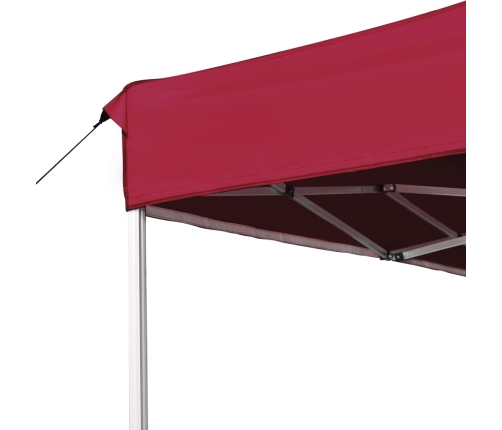 Carpa plegable profesional de aluminio rojo vino tinto 4,5x3m