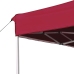 Carpa plegable profesional de aluminio rojo vino tinto 4,5x3m