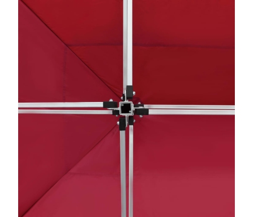 Carpa plegable profesional de aluminio rojo vino tinto 4,5x3m