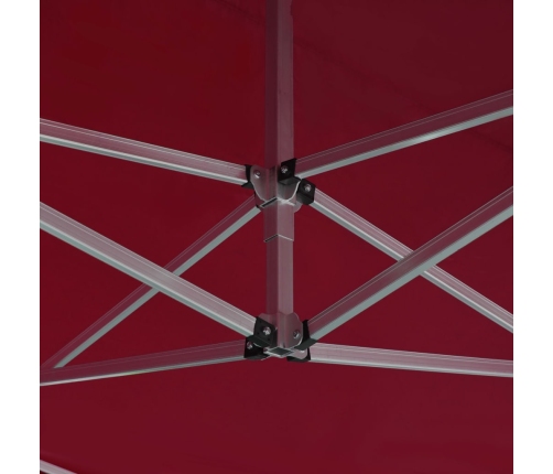 Carpa plegable profesional de aluminio rojo vino tinto 4,5x3m