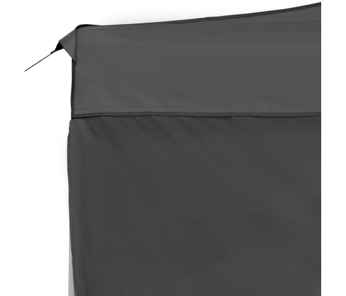 Carpa plegable con paredes aluminio gris antracita 4,5x3 m
