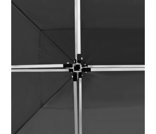 Carpa plegable con paredes aluminio gris antracita 4,5x3 m