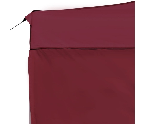 Carpa plegable profesional y paredes aluminio rojo tinto 4,5x3m