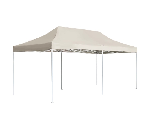 Carpa plegable profesional de aluminio crema 6x3 m