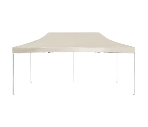 Carpa plegable profesional de aluminio crema 6x3 m