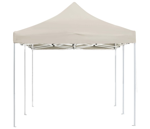 Carpa plegable profesional de aluminio crema 6x3 m