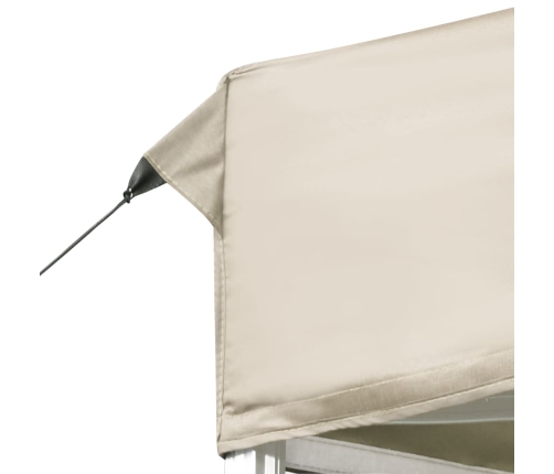 Carpa plegable profesional de aluminio crema 6x3 m