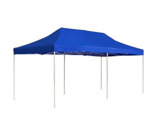 Carpa plegable profesional de aluminio azul 6x3 m