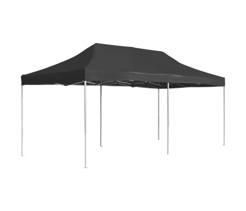 Carpa plegable profesional de aluminio antracita 6x3 m