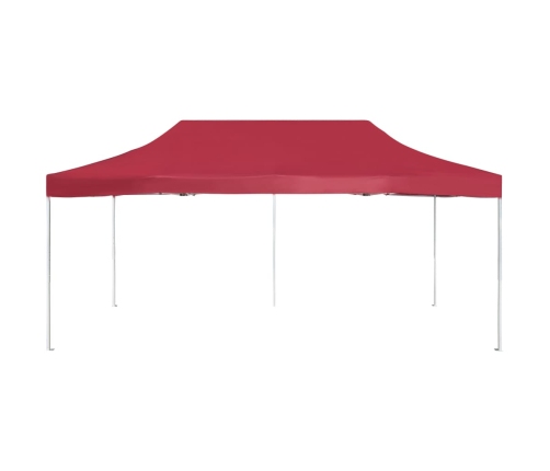 Carpa plegable profesional de aluminio rojo vino tinto 6x3m