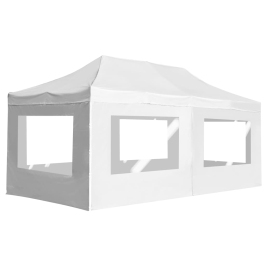 Carpa plegable profesional y paredes aluminio blanco 6x3 m