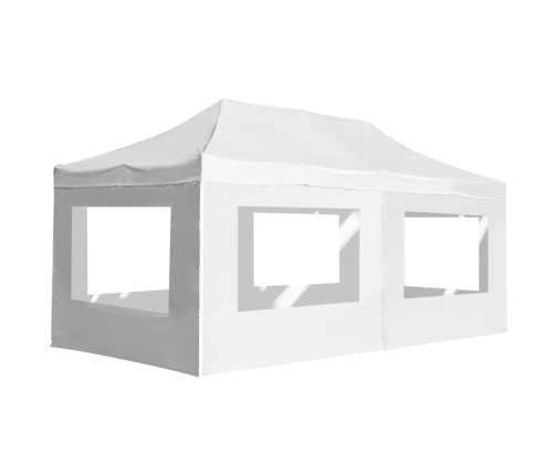 Carpa plegable profesional y paredes aluminio blanco 6x3 m