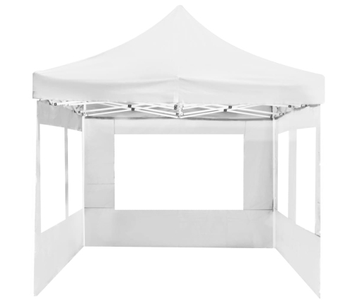 Carpa plegable profesional y paredes aluminio blanco 6x3 m