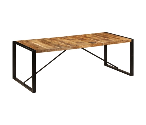 Mesa de comedor de madera maciza de mango 220x100x75 cm