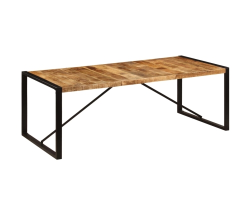 Mesa de comedor de madera maciza de mango 220x100x75 cm