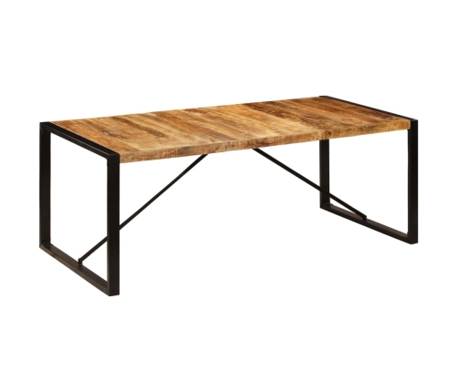 Mesa de comedor de madera maciza de mango 200x100x75 cm