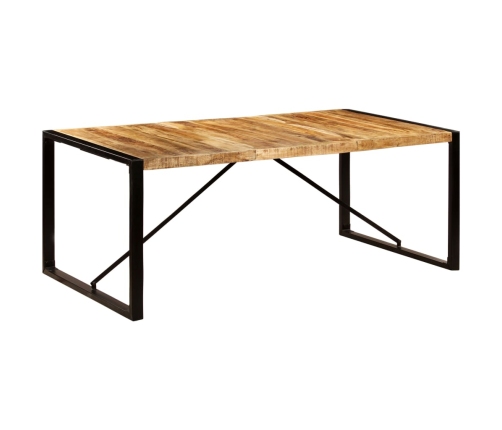 Mesa de comedor de madera maciza de mango 200x100x75 cm