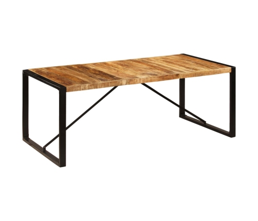 Mesa de comedor de madera maciza de mango 200x100x75 cm