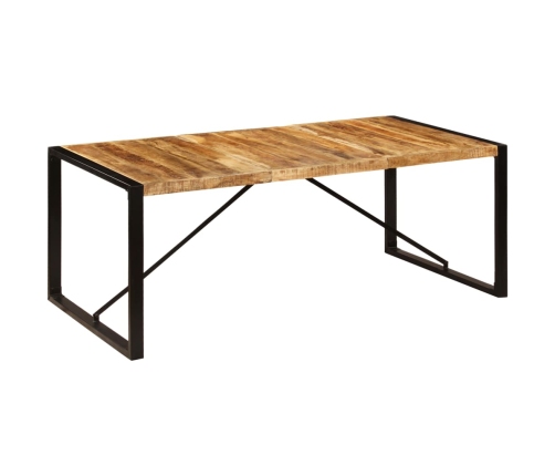 Mesa de comedor de madera maciza de mango 200x100x75 cm